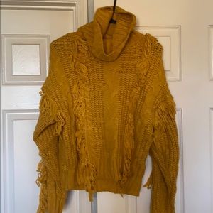 Forever 21 Mustard Yellow Turtleneck Sweater